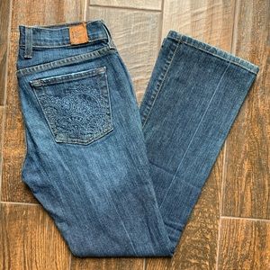 Lucky Brand Dungarees Vintage USA 29” Embroidery